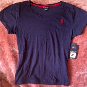 U.S. Polo Assn. Blue Fitted Short Sleeve Tee